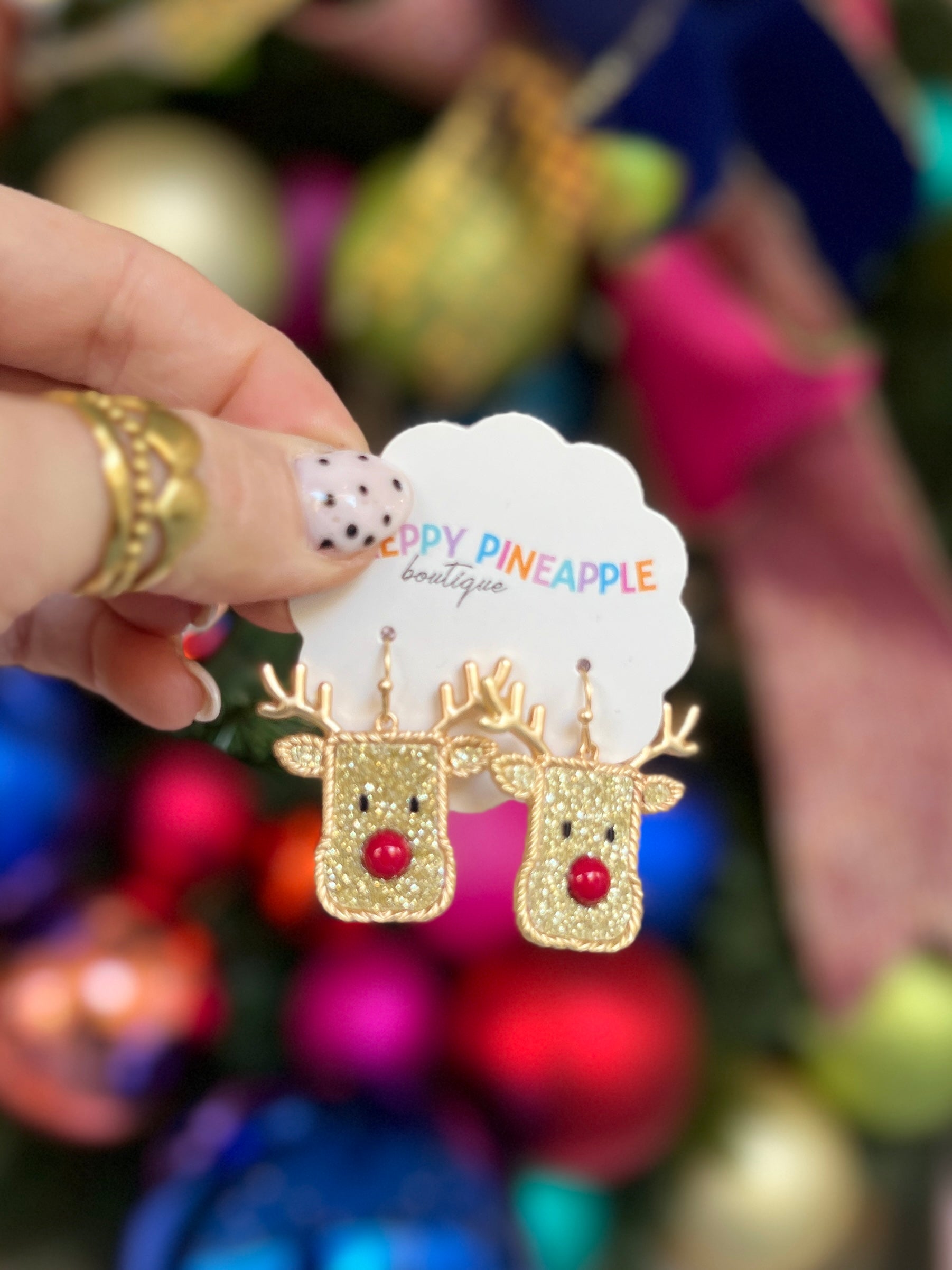 Christmas Rudolph Earrings