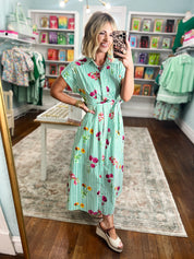 Staying Optimistic Floral Midi Dress