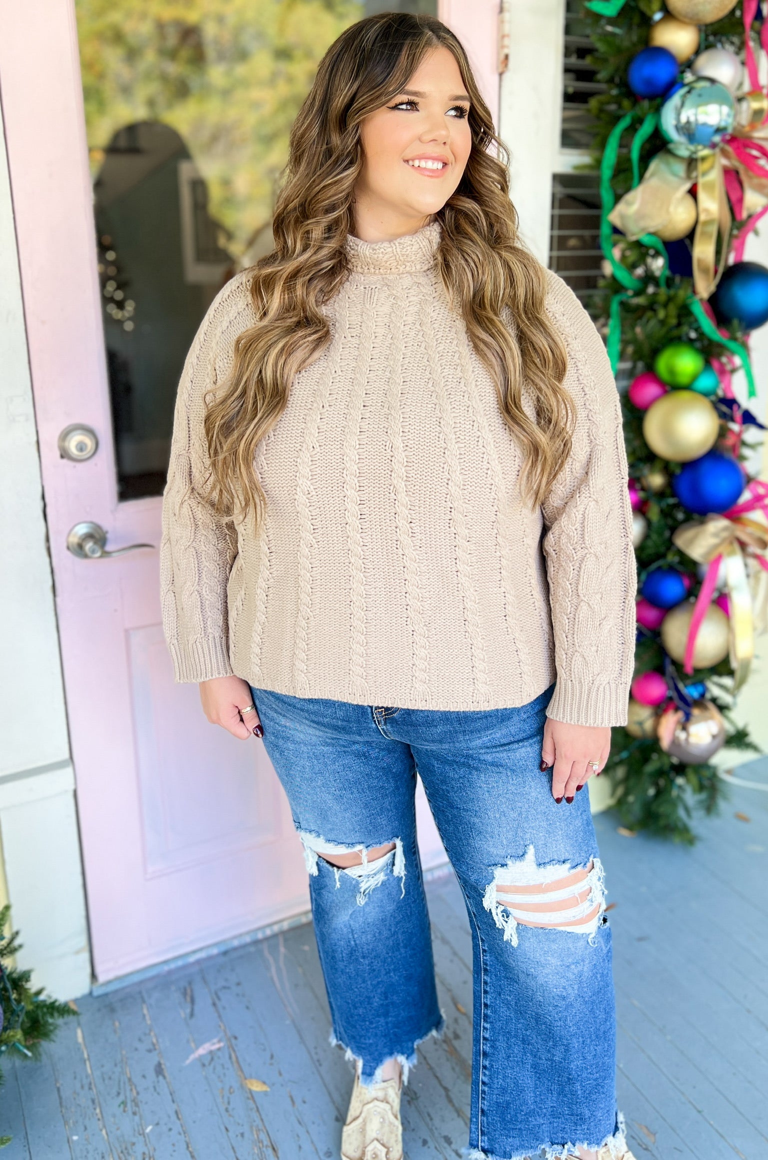 Simple Sunday Knit Textured Sweater