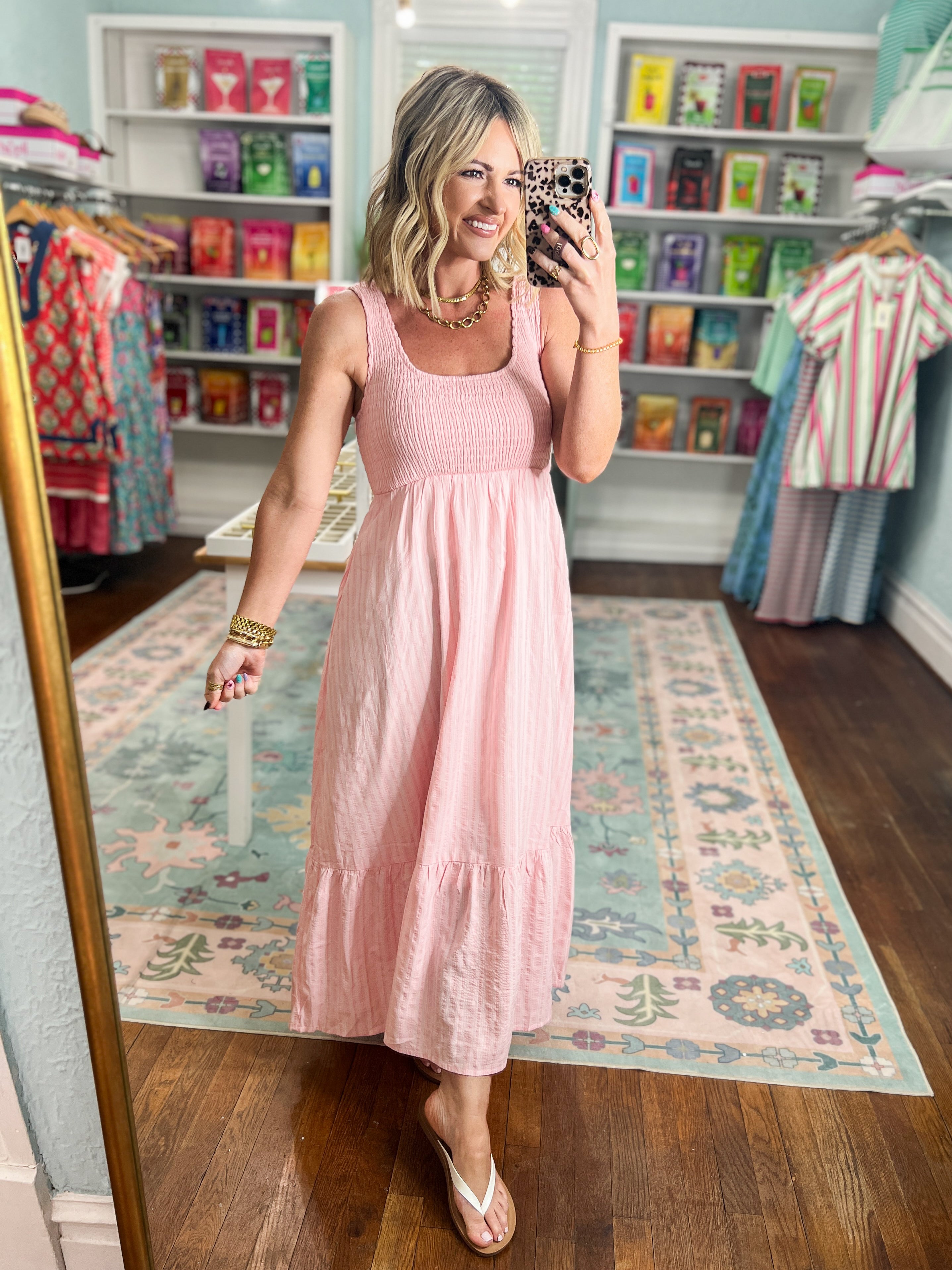 Sweet Surrender Smocked Bodice Maxi Dress
