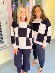 Game On Checkerboard Sweater