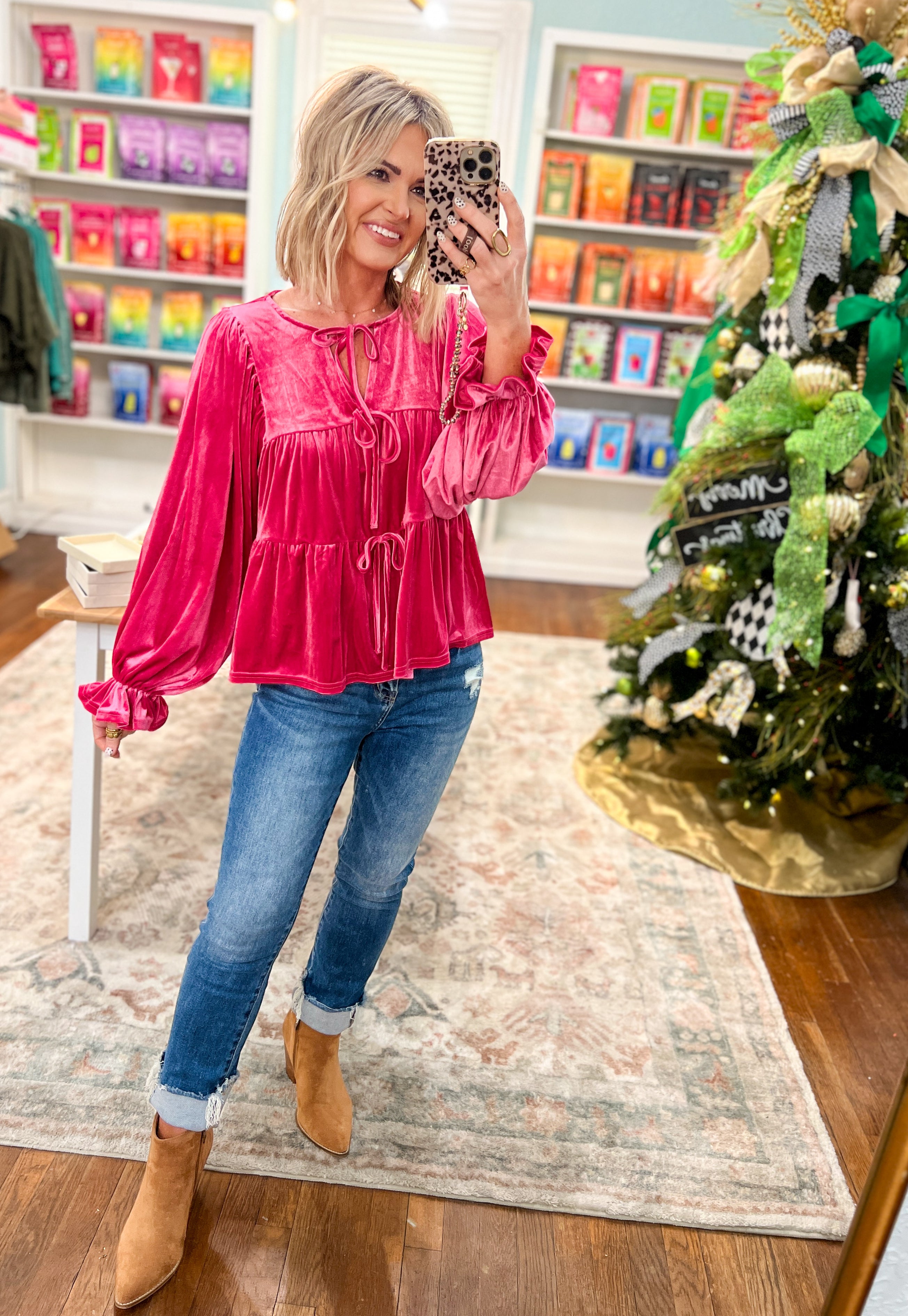 Delicate Ways Velvet Top