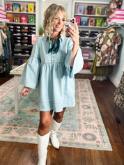 Skies the Limit Denim Dress