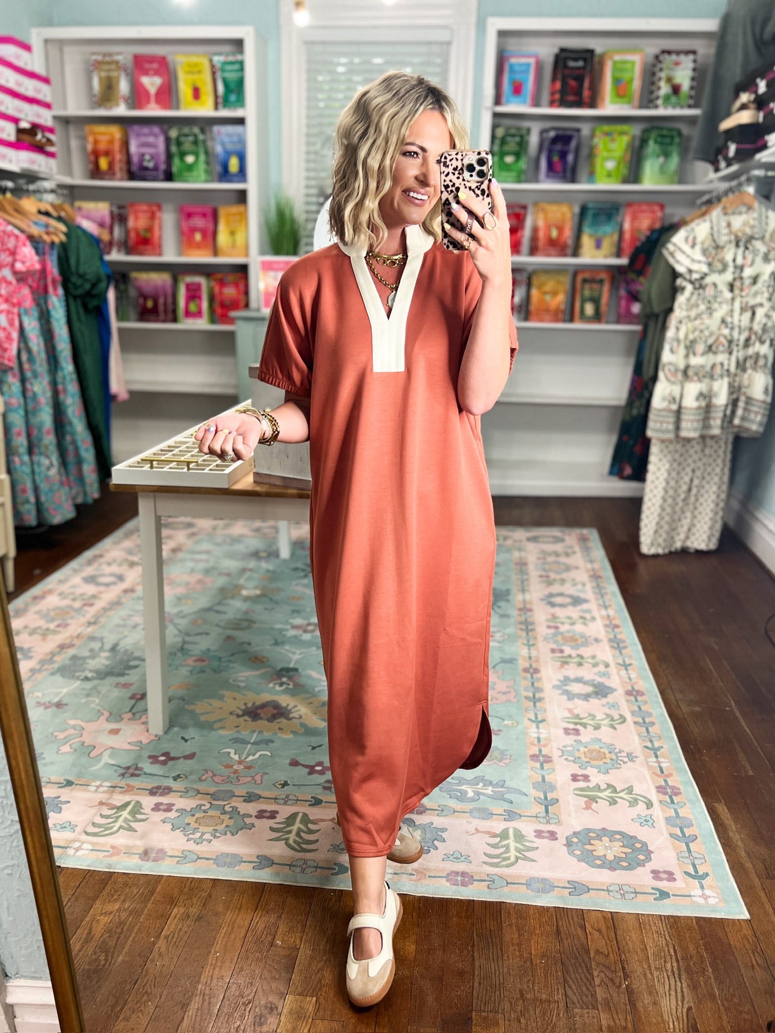 Your Time Midi Dress - Clay