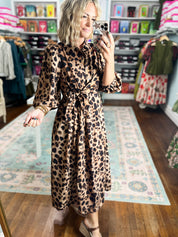 Made For More Midi Dress - Brown