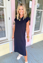 Perfect For You Midi Dress - Black