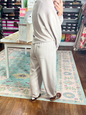 Spinning the Story Barrel PANTS - Mocha Cream
