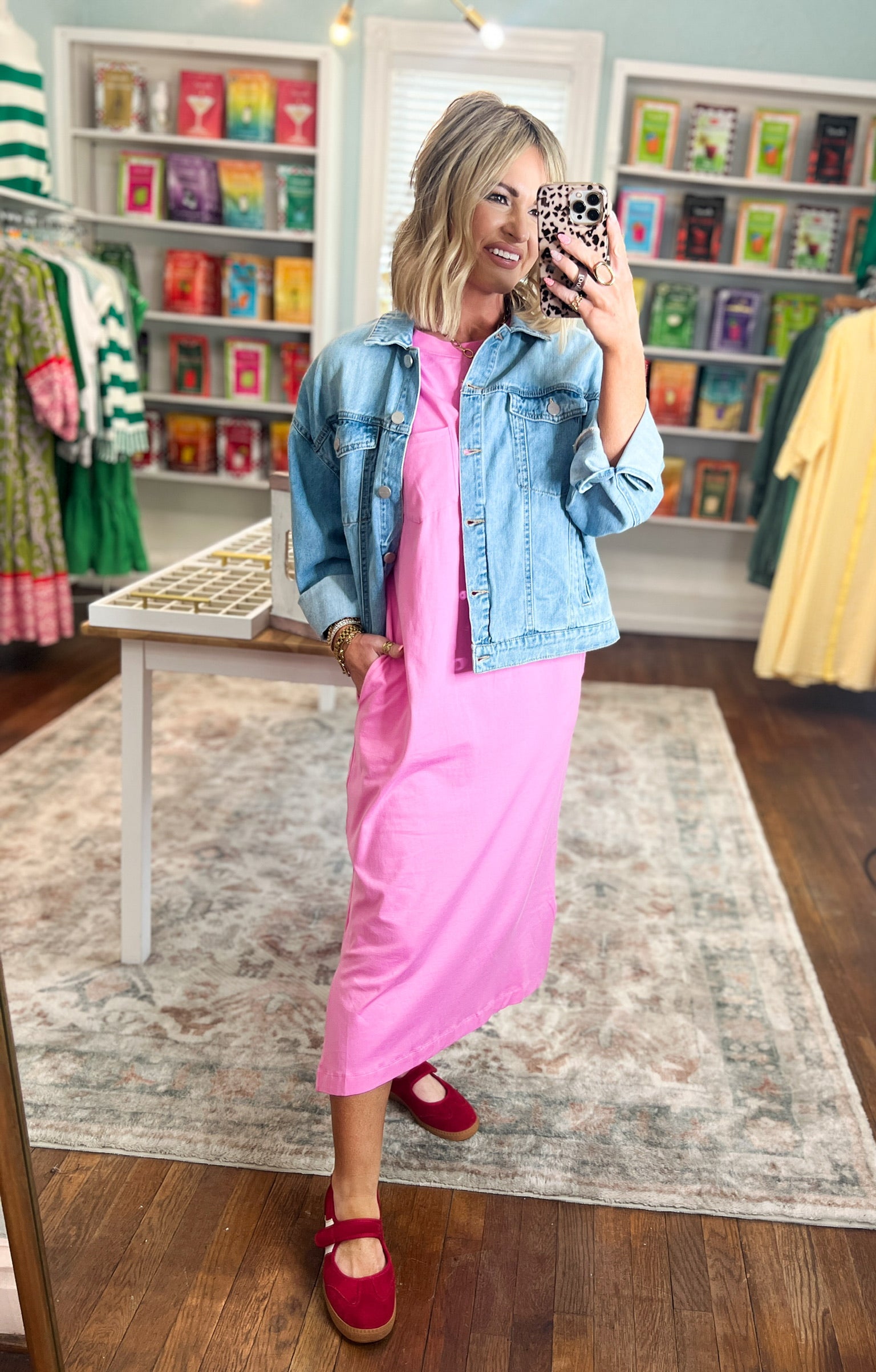 A Clear Mind Midi Dress - Candy Pink