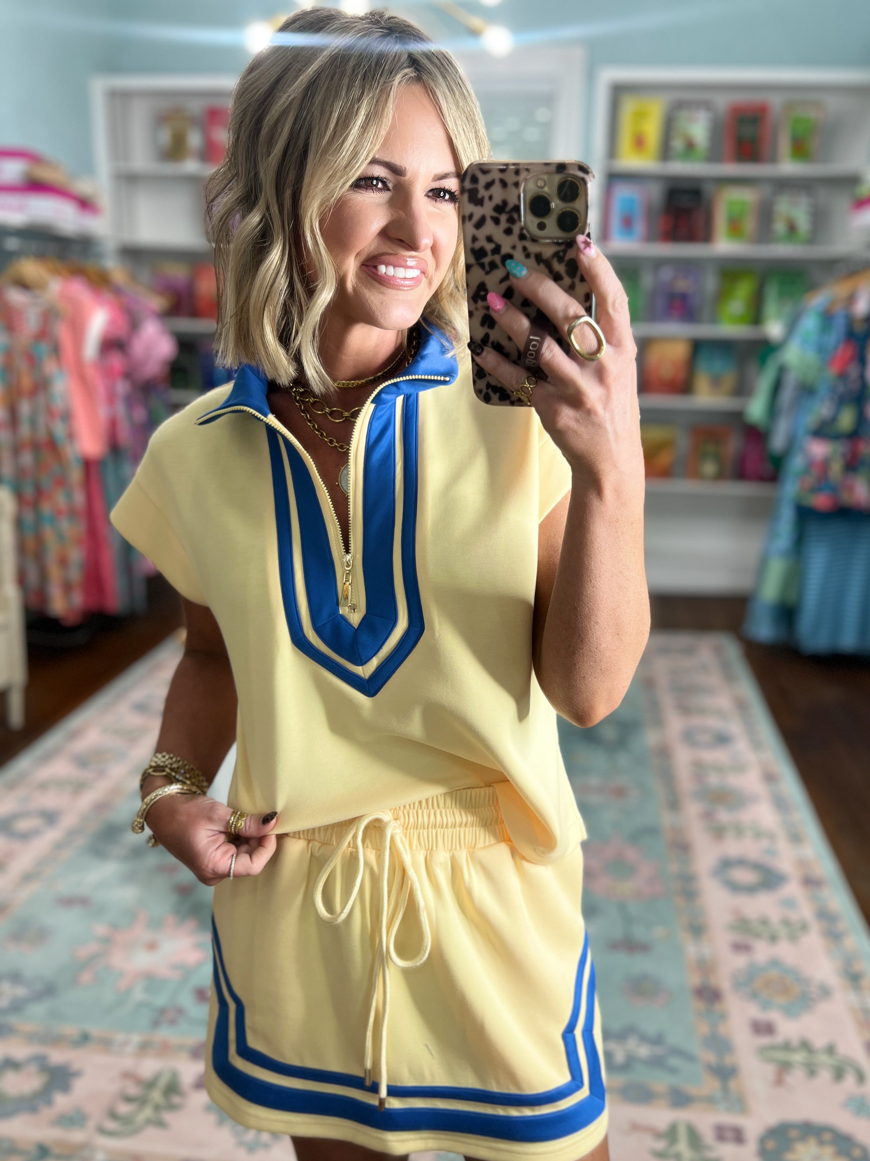 Everyday Ease Cap Sleeve TOP - Yellow