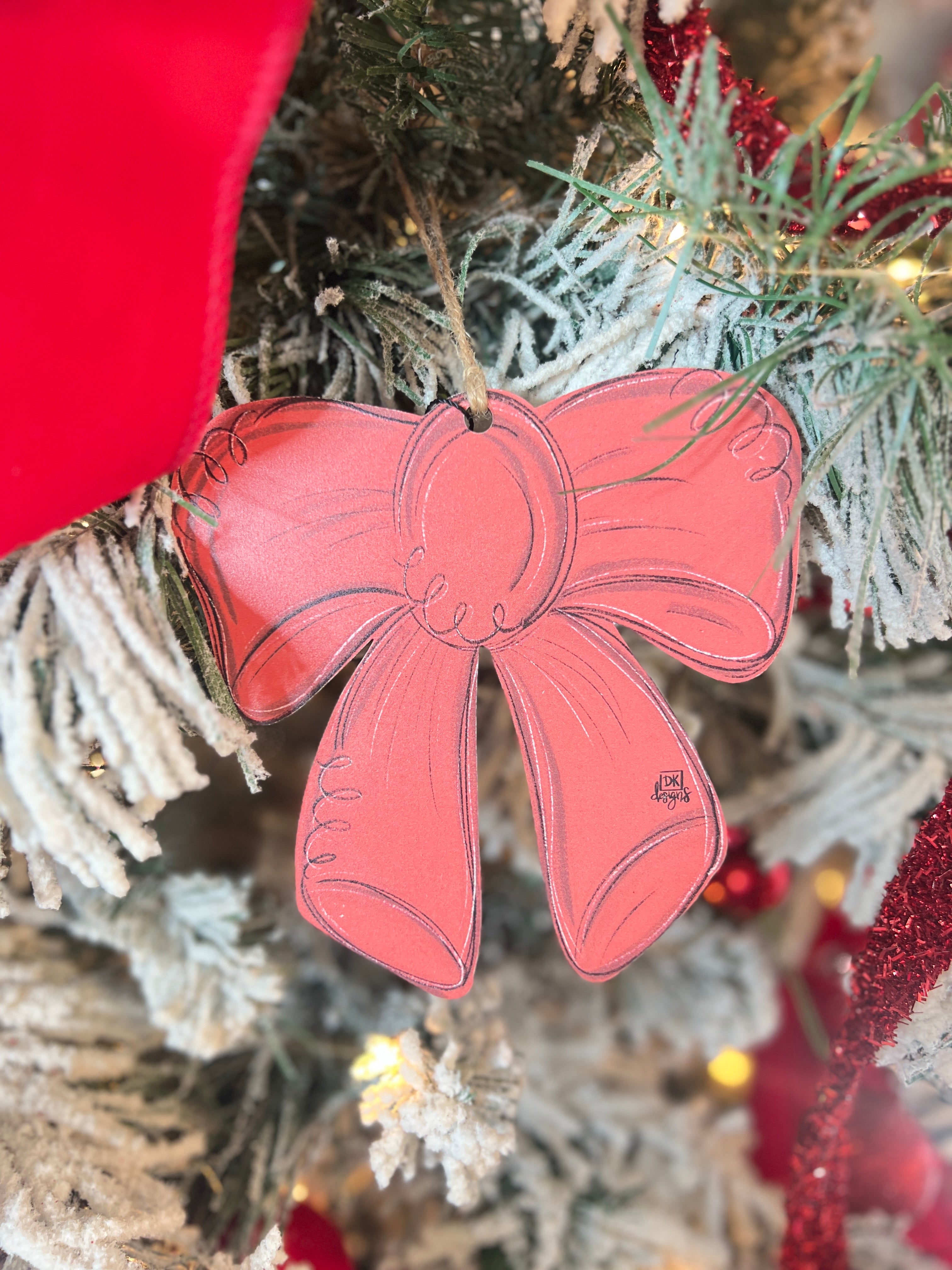 Red Bow Ornament