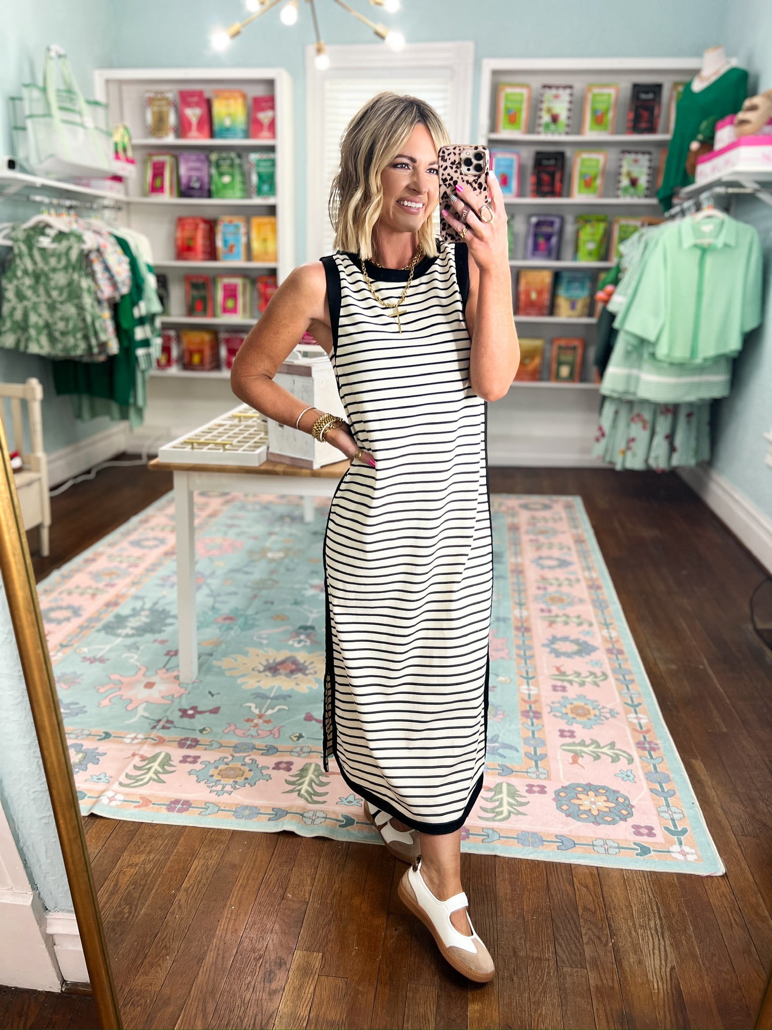 Out For The Day Midi Dress - Ecru