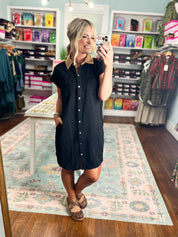 Bistro Charm Mini Dress