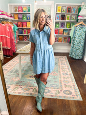Easy Days Denim Mini Dress