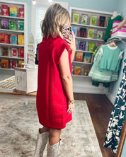 Stay On Your Mind Mini Dress - Ruby