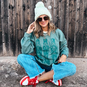 Monochrome Nutcracker Sweatshirt - Forest Green
