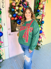 Be the Joy Fleece Pullover - Red/Red Plaid