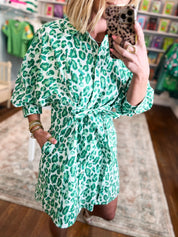 Fresh Outlook Mini Dress - Green