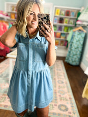 Easy Days Denim Mini Dress