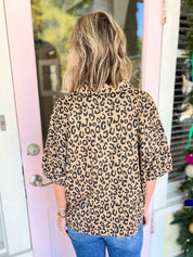 Clever Words Leopard Top