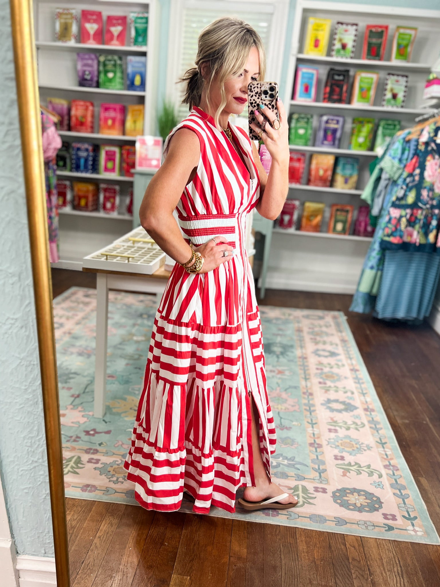Brightest Skies Maxi Dress - Red