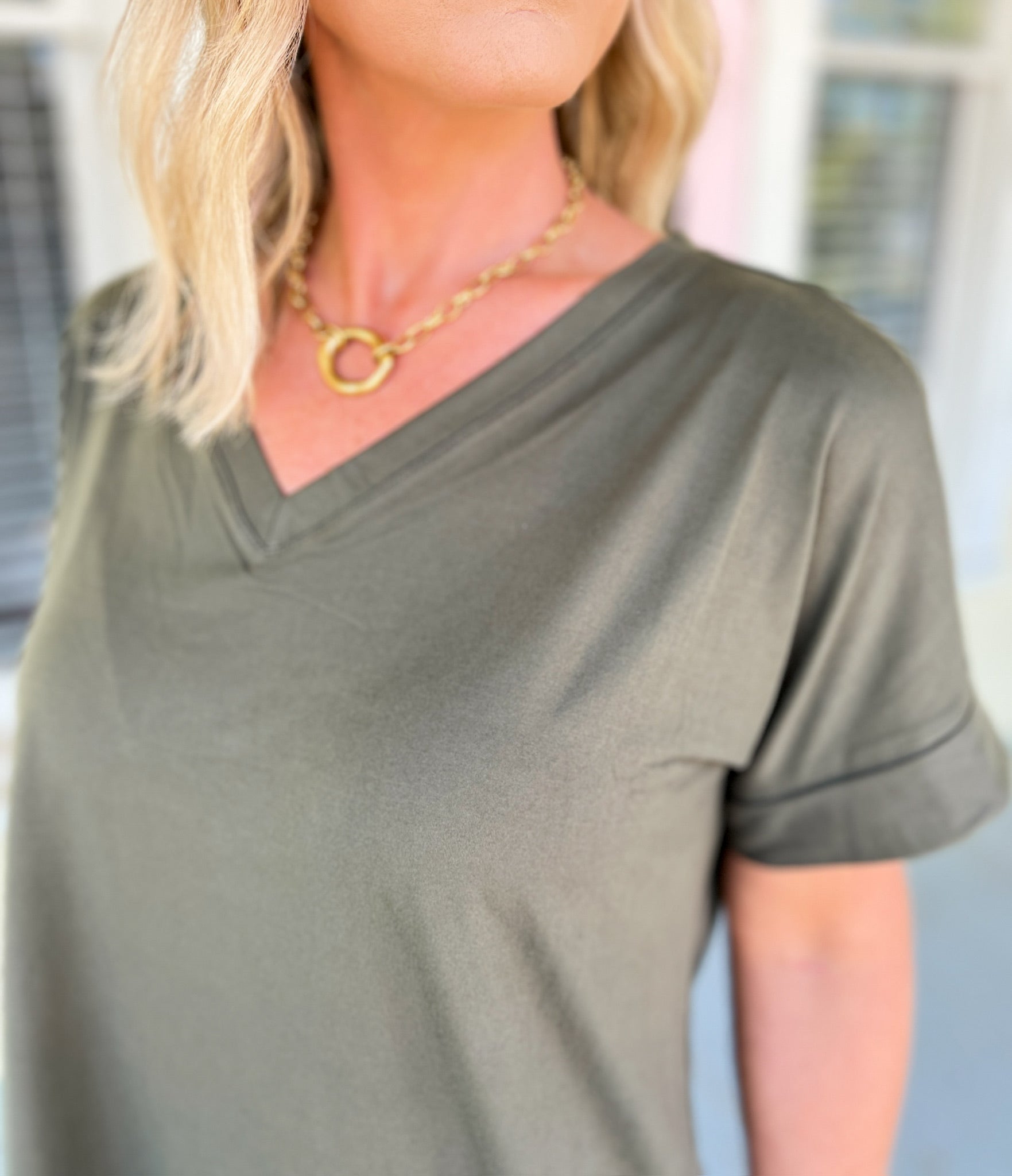 Slow Mornings Loungewear Set - Dark Olive