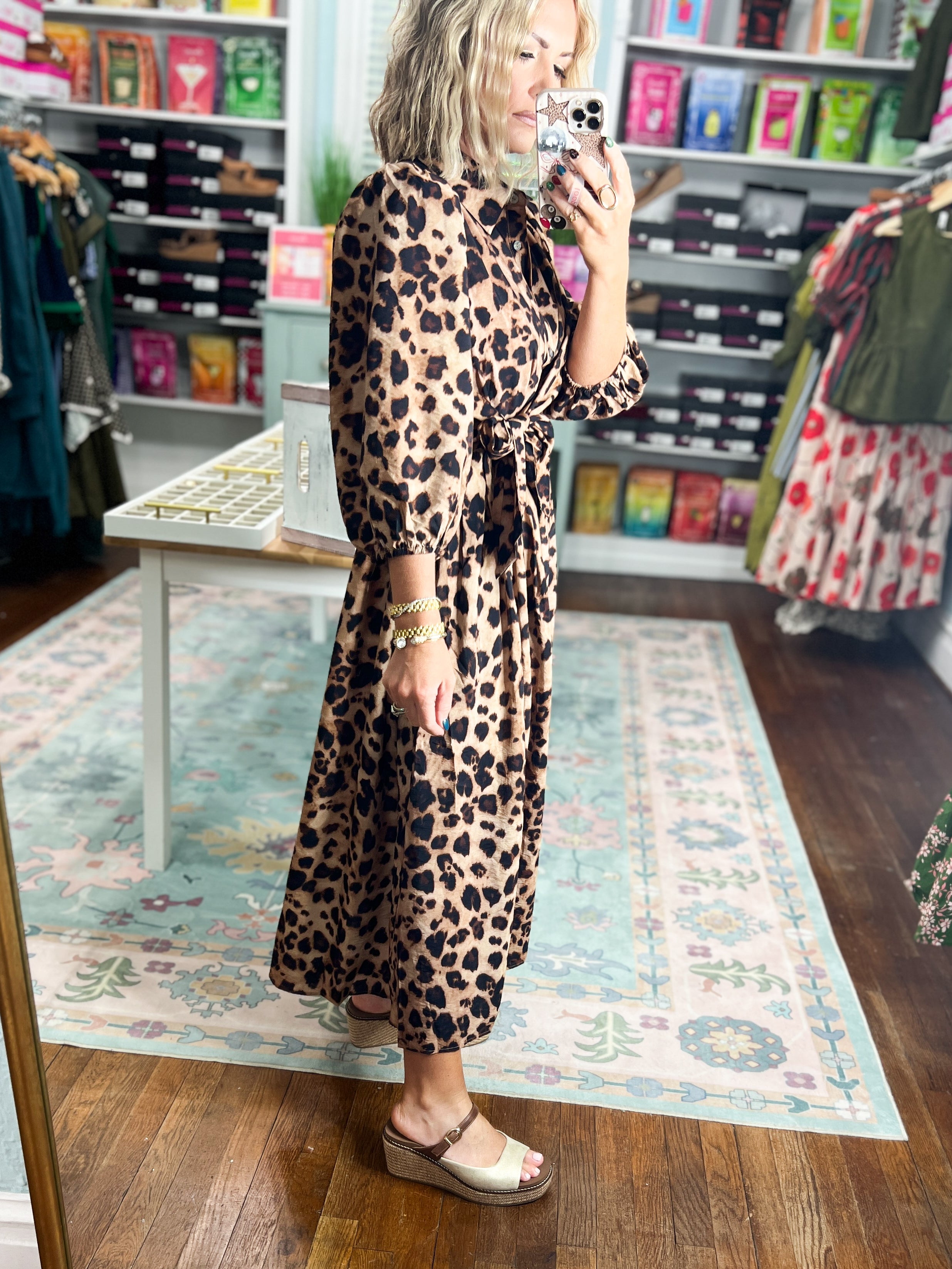 Made For More Midi Dress - Brown
