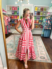 Brightest Skies Maxi Dress - Red