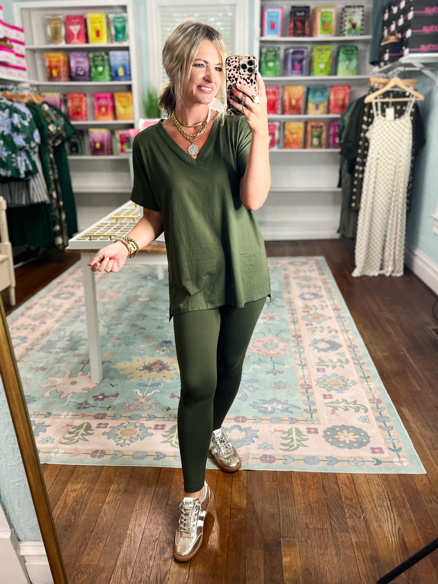Slow Mornings Loungewear Set - Dark Olive