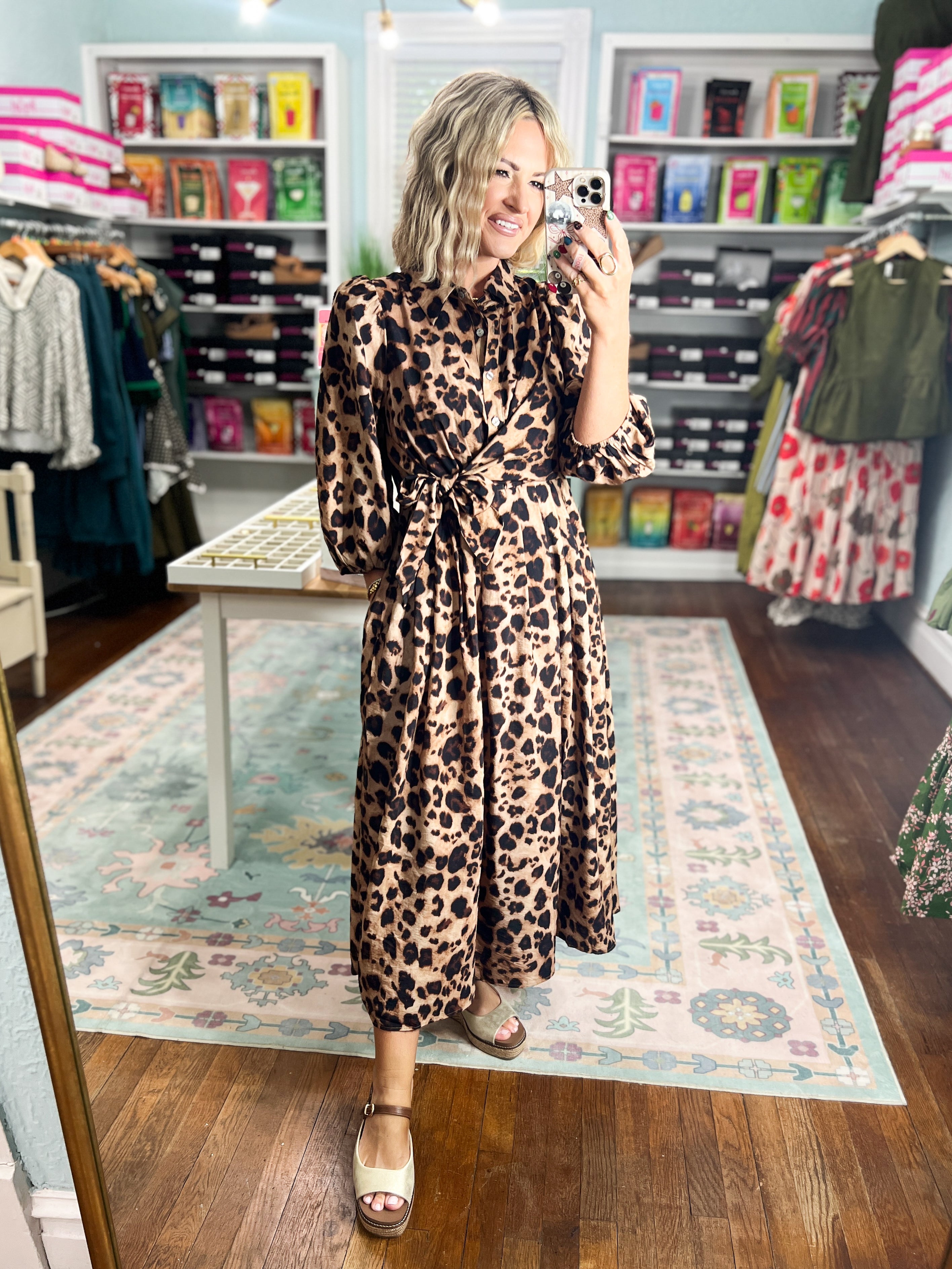 Made For More Midi Dress - Brown