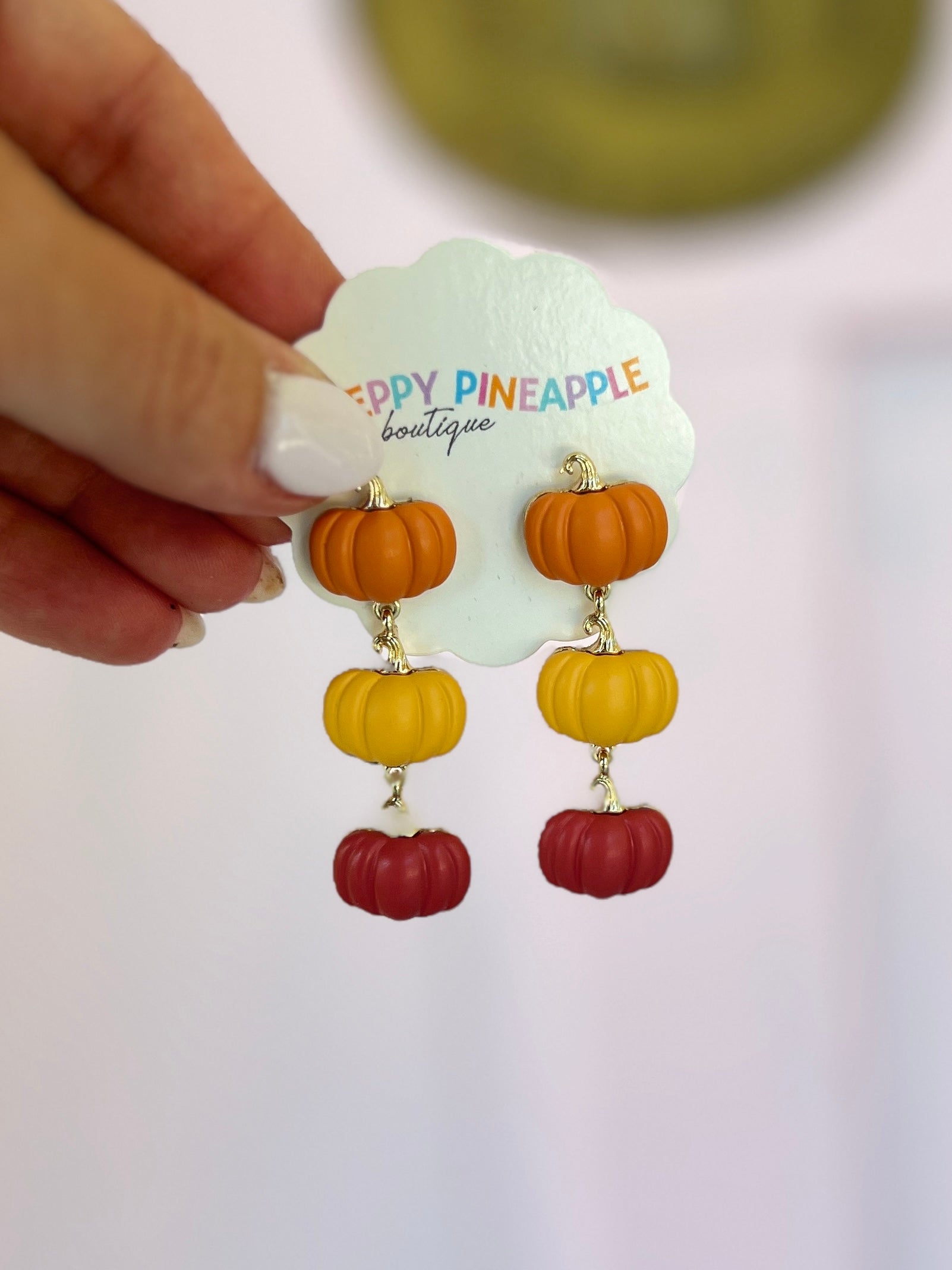 Pumpkin Drop Earrings