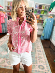 Daisy Days Puff Sleeve Blouse
