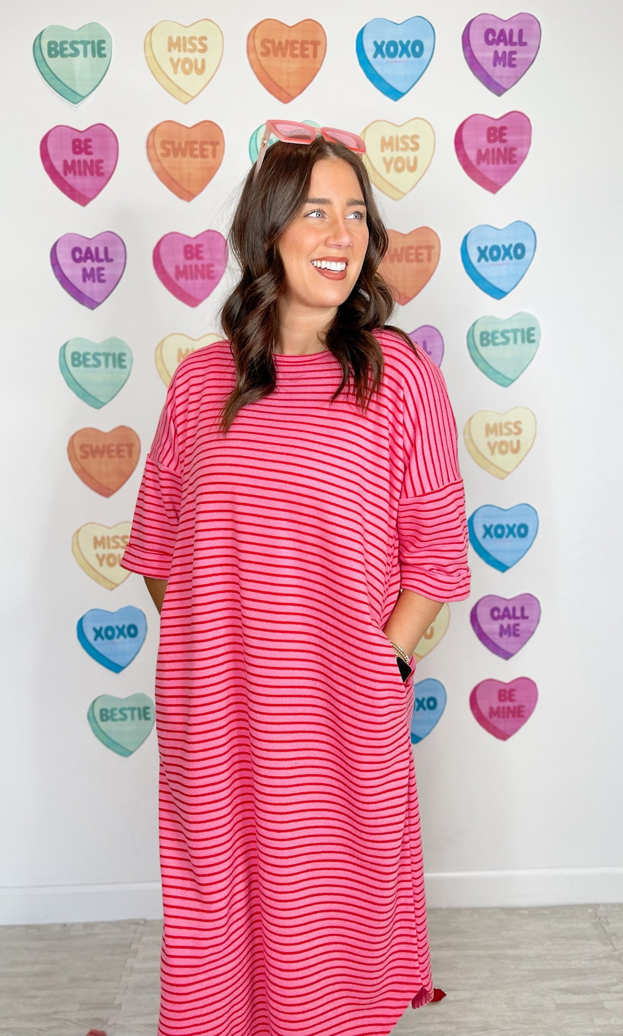 Cheers to Love Striped Maxi