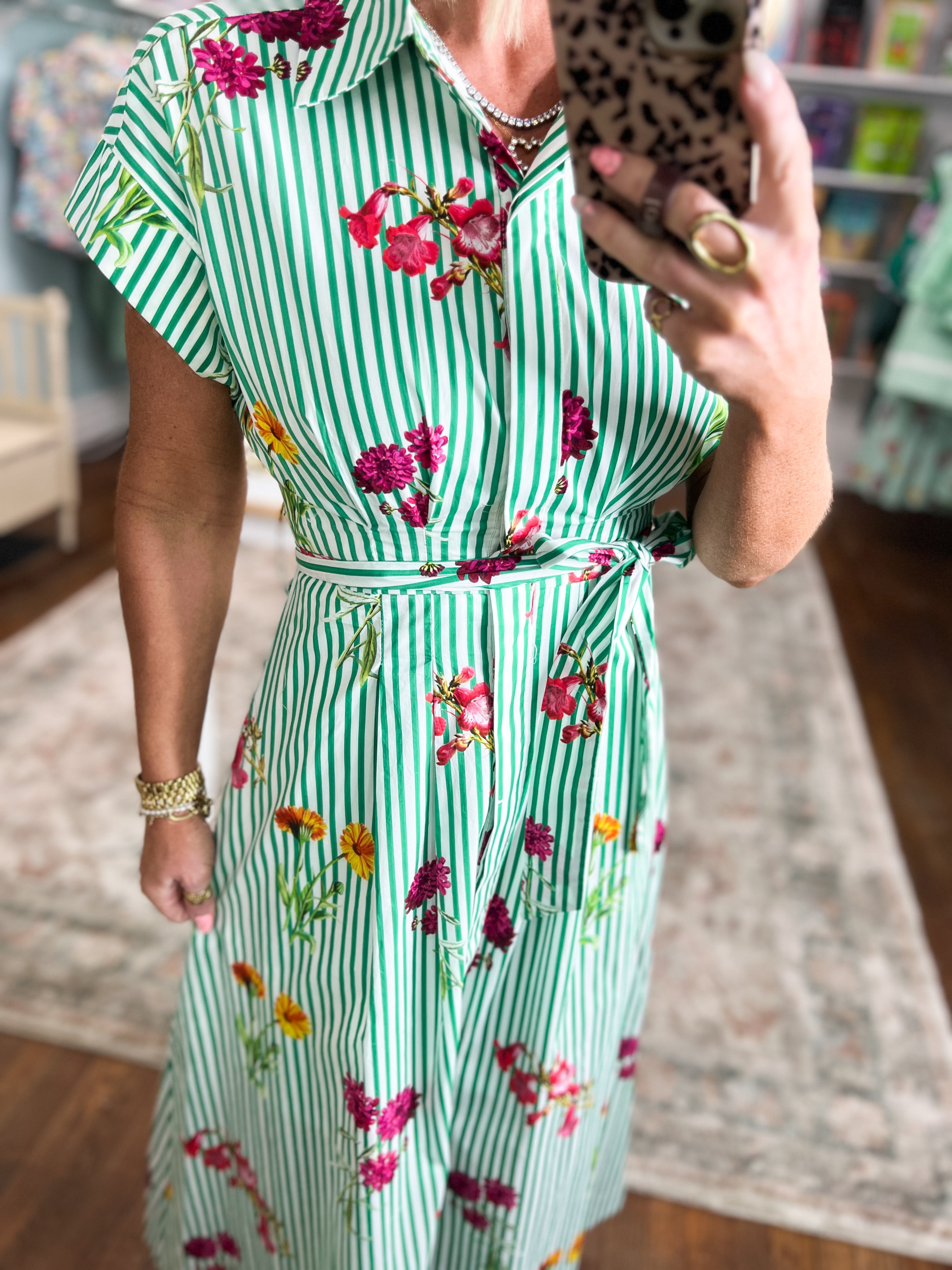Staying Optimistic Floral Midi Dress