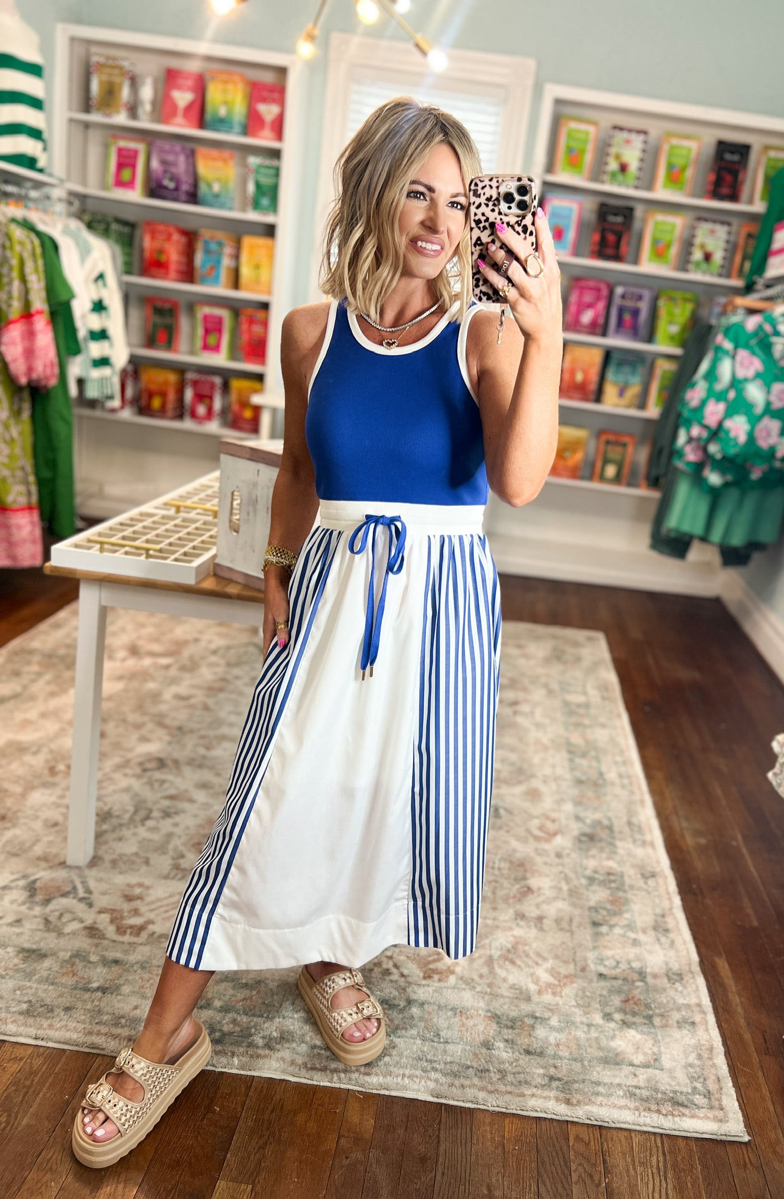 Free To Be You Midi Dress - Royal