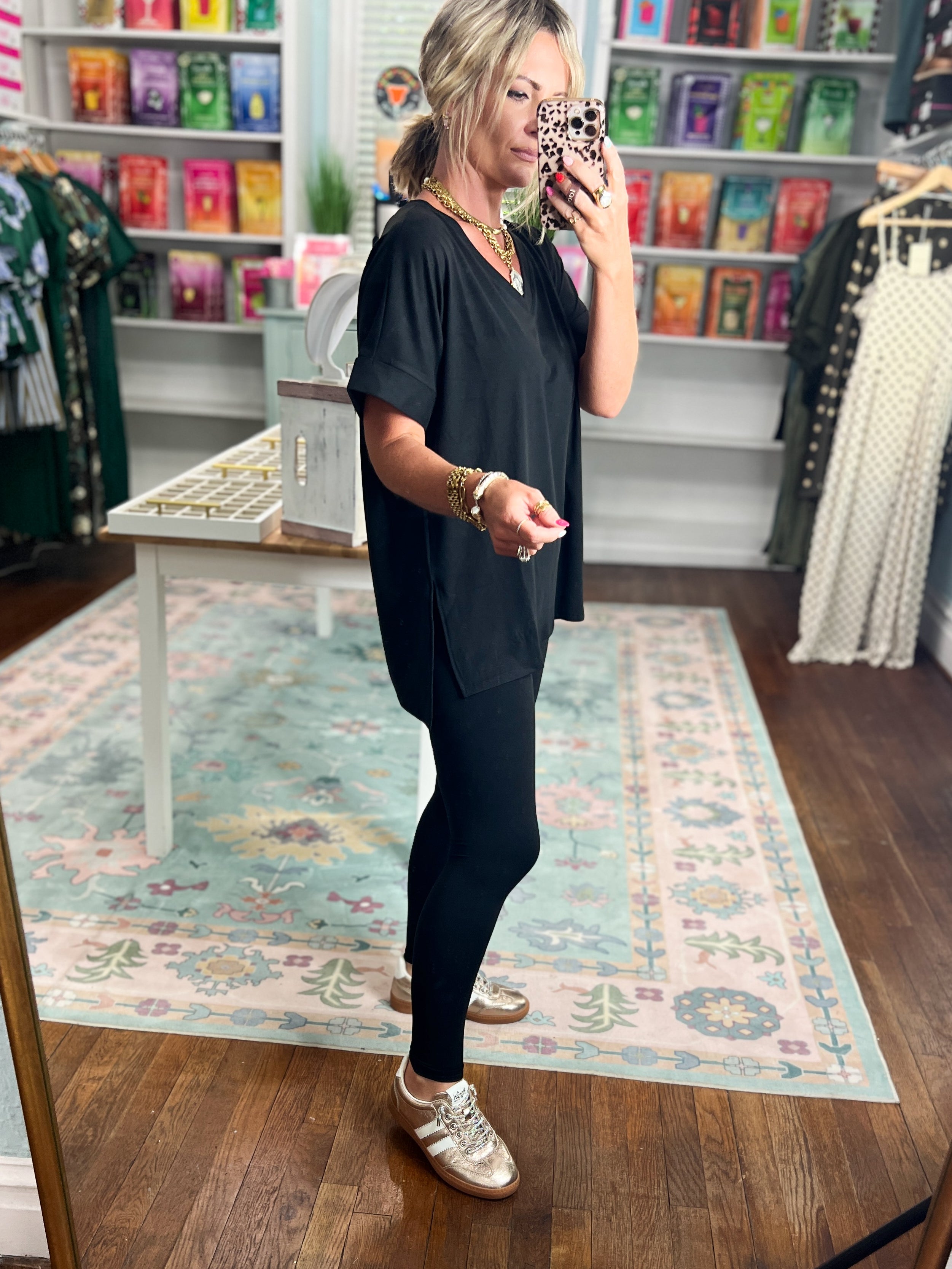 Slow Mornings Loungewear Set - Black
