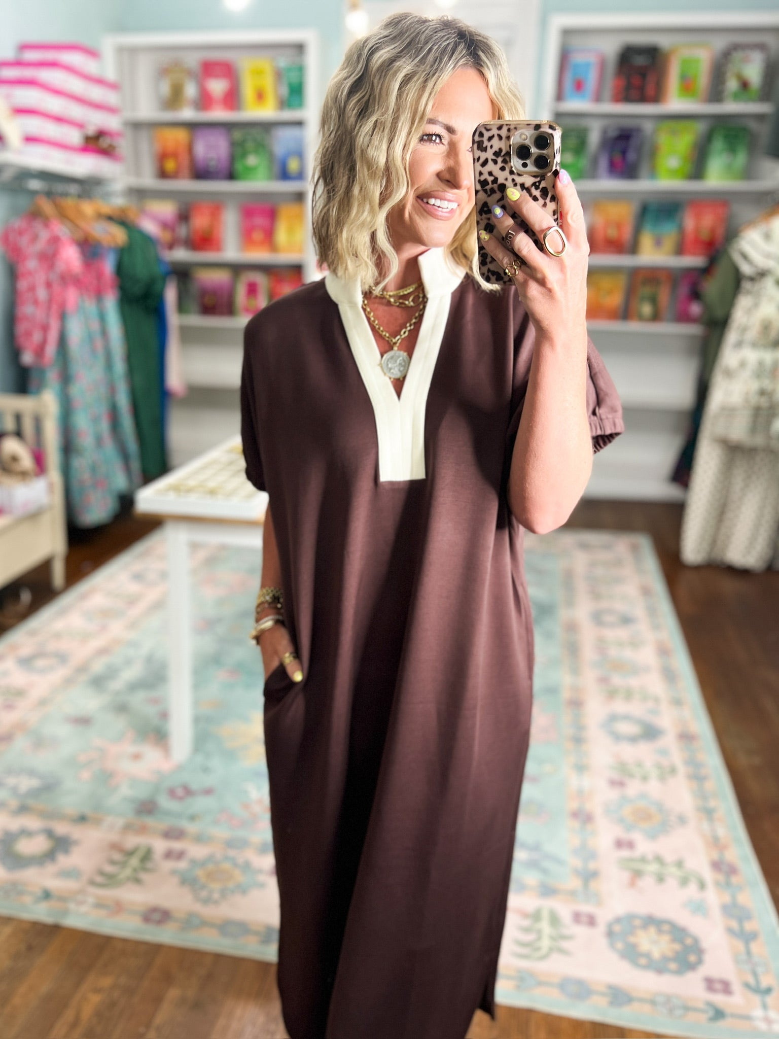 Your Time Midi Dress - Espresso