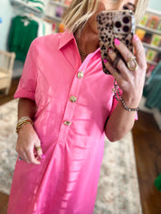 Everywhere Together Midi Dress - Pink