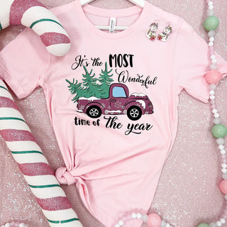 Truck Most Wonderful Time Of The Year Graphic Tee