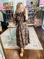 Made For More Midi Dress - Brown