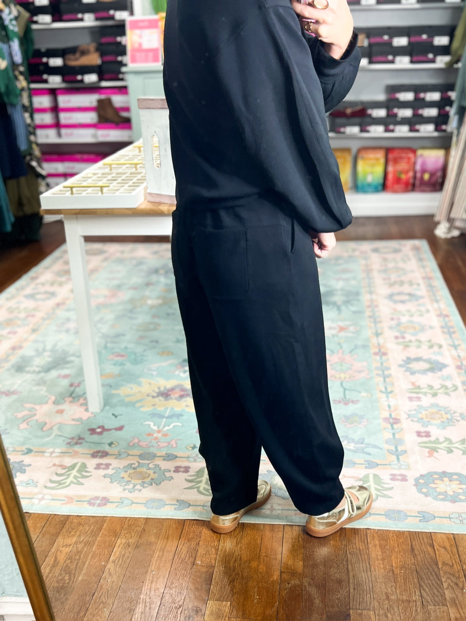 Spinning the Story Barrel PANTS - Black