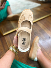 Corkys | Calm Down - Camel Faux Suede