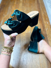 Corkys| Put A Bow On It - Evergreen Velvet