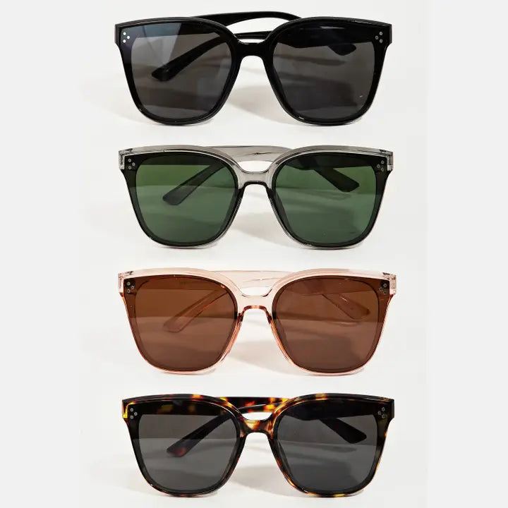 Acetate Sunglasses- Black