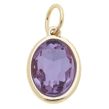 Charmed | Glass Birthstone Charm - June