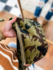 Pretty Simple |Hair On Hide Westlyn Bum Bag - Camo