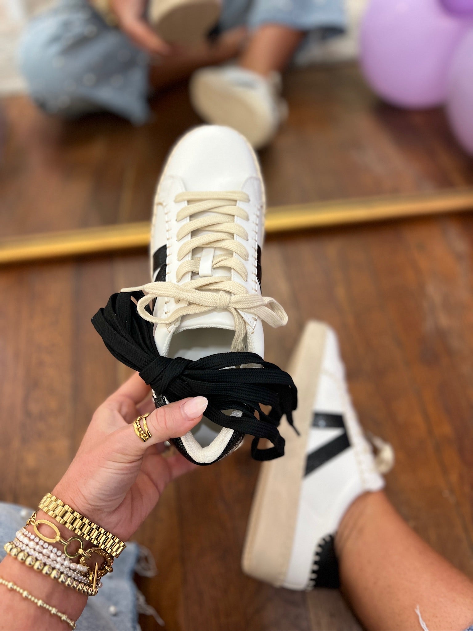 Corkys | Friend Zone Sneakers - White/Black