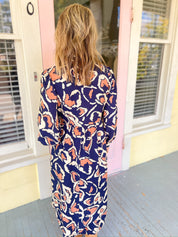 Uptown Ease Boho Floral Midi Dress