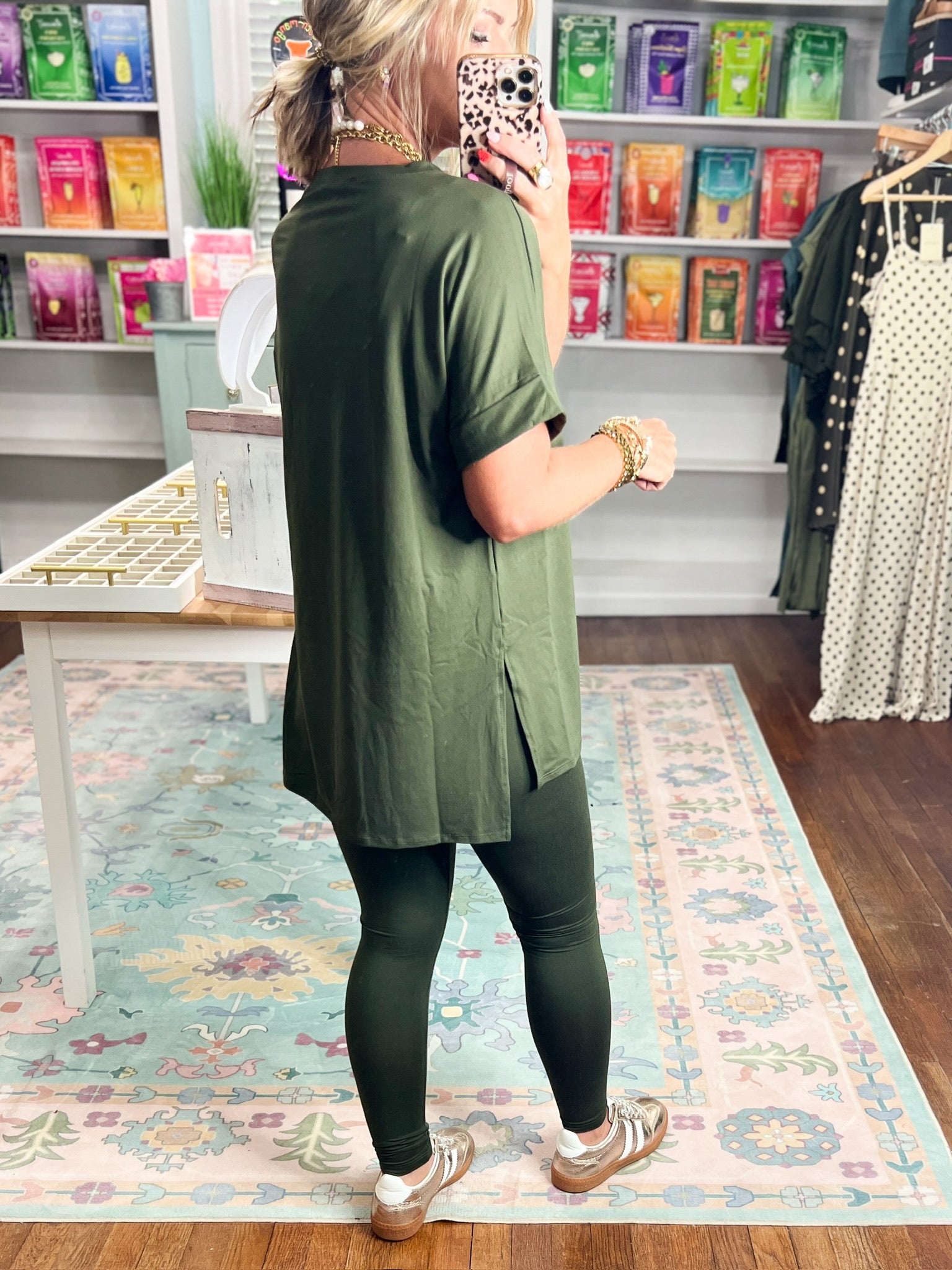 Slow Mornings Loungewear Set - Dark Olive