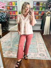Blush Garden Floral Top