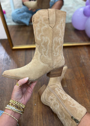 Corkys | Somebody's Problem - Camel Faux Suede